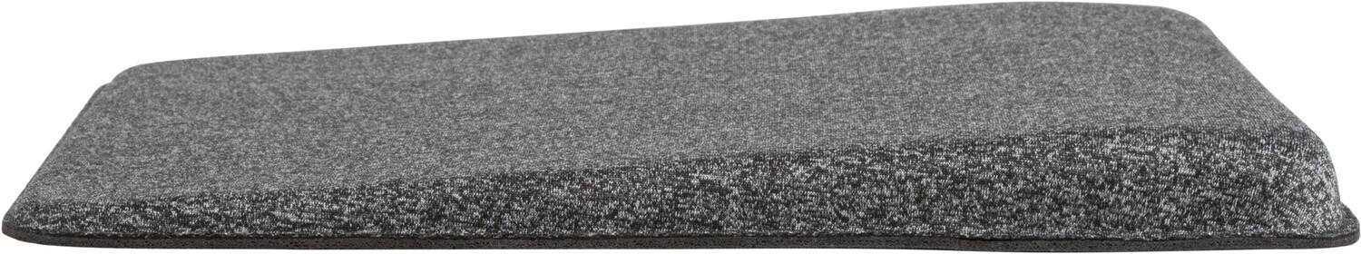 Alt View 1. Allsop - Premium Plush Angled Mouse Pad - GRAY.