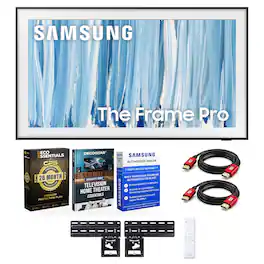 Bundle - Samsung - 85" The Frame Pro Neo QLED 4K TV (2026) Accessory Package