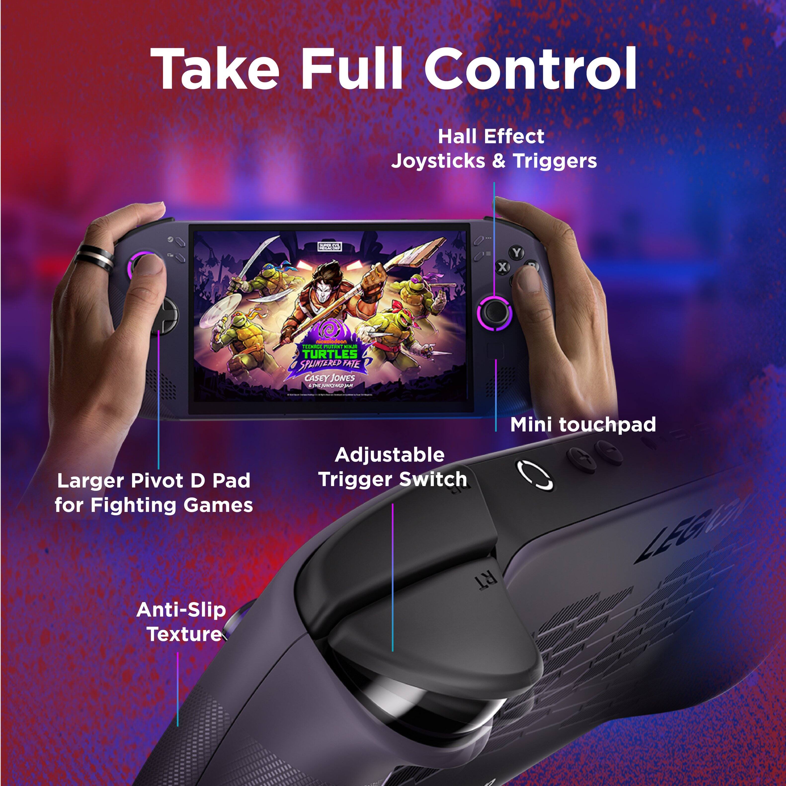 Take Full Control Hall Effect Joysticks & Triggers:

* Larger Pivot D-Pad for Fighting Games
* Anti-Slip Texture
* Mini Touchpad
* Adjustable Trigger Switch
* Leg RT