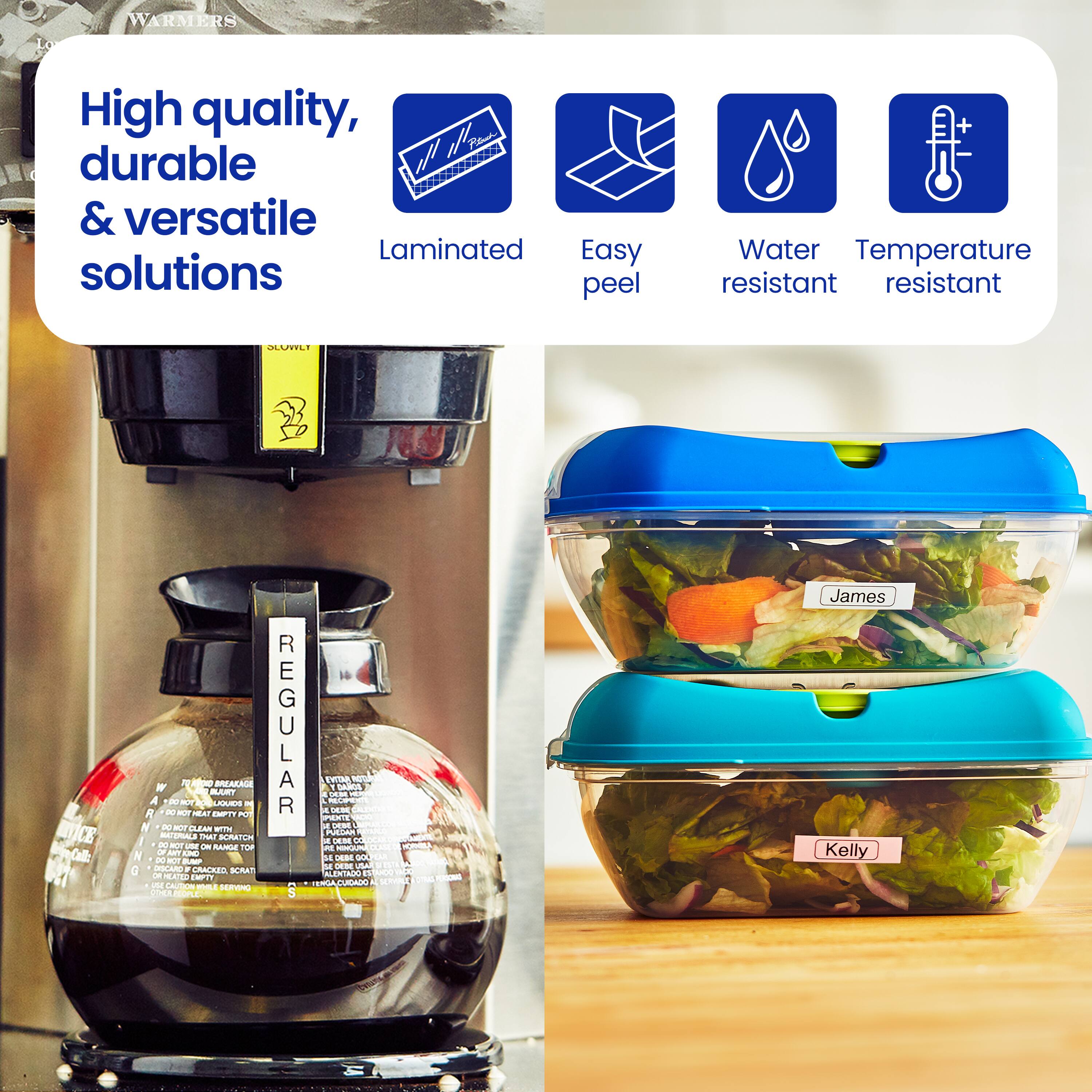 High Quality, Durable & Versatile Laminated Easy Peel + Water Temperature Resistant 3L Containers.