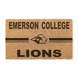 Jardine - Emerson College Lions 18" x 30" Team Logo Doormat - Brown