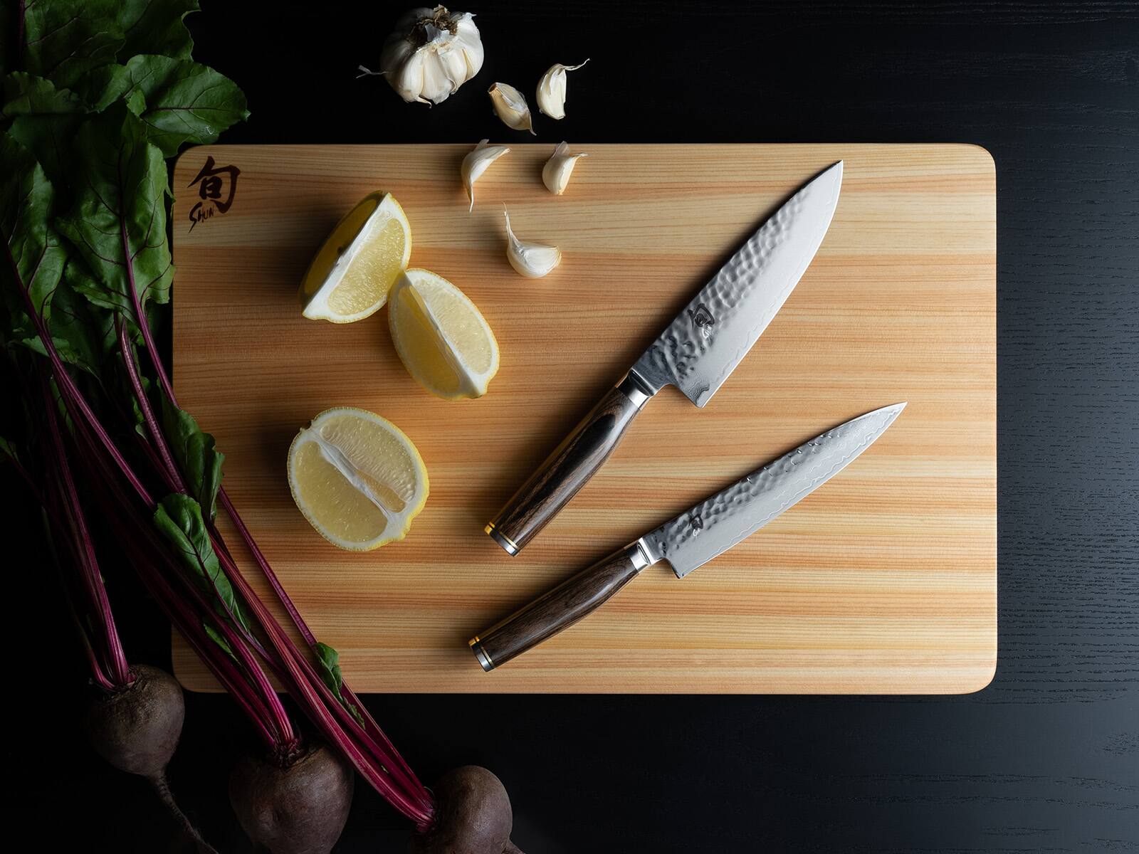 Alt View 2. Shun - Premier Chef's Knife, 6 Inch - Brown.