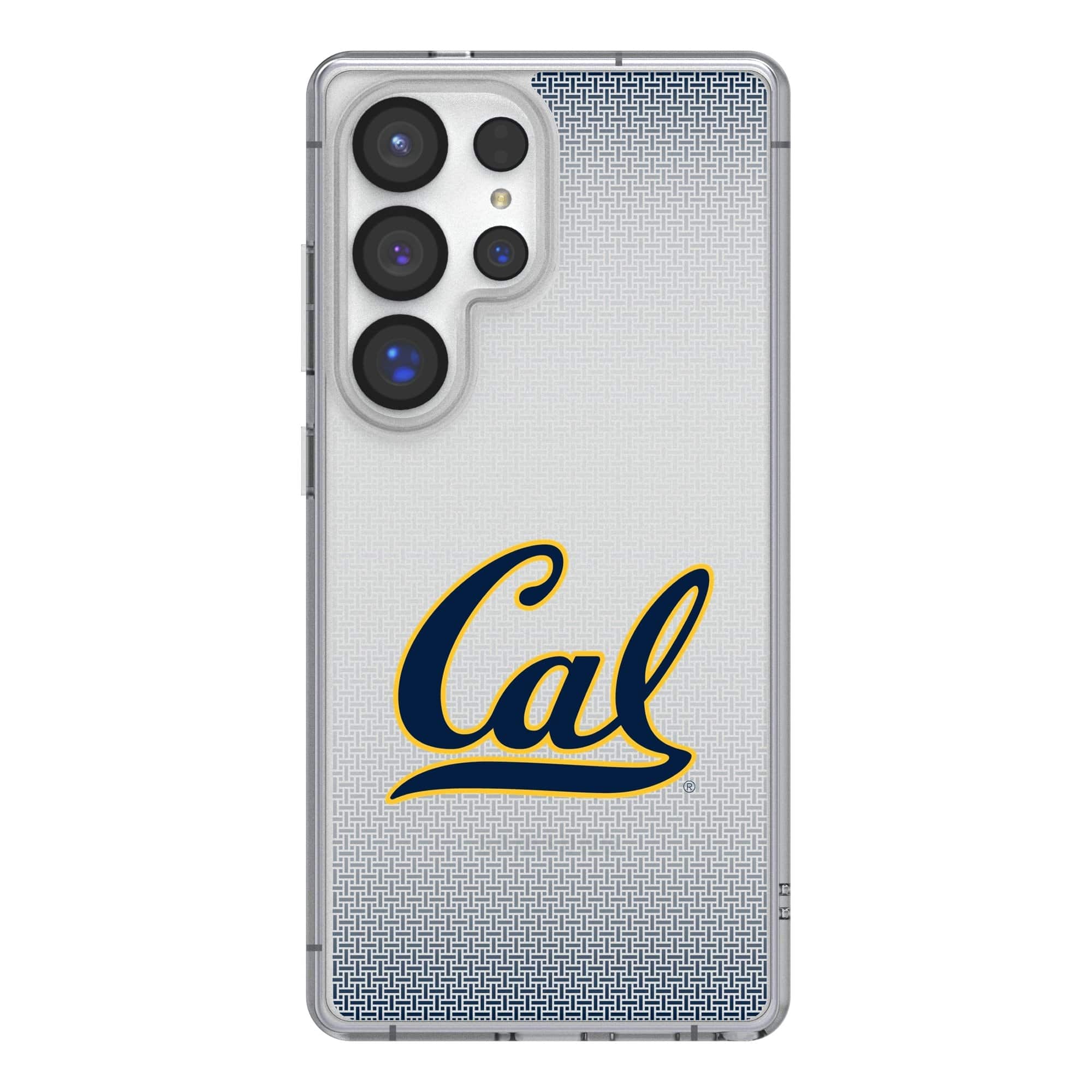 Photos - Case Keyscaper - NCAA - Cal Bears Linen Logo Galaxy Clear  - S25 Ultra - Multicolor 201331681
