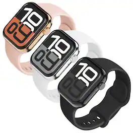 Vena - 3x For Apple Watch Ultra 2 Band 49mm, Apple Watch Ultra 3 Band, Silicone Sport Strap For iWatch 45mm Series 9/8/7/6 44mm - Multi