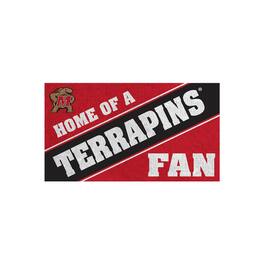 Evergreen Enterprises - Maryland Terrapins 16" x 28" Home of a Fan Indoor/Outdoor Logo Turf Mat - Multicolor
