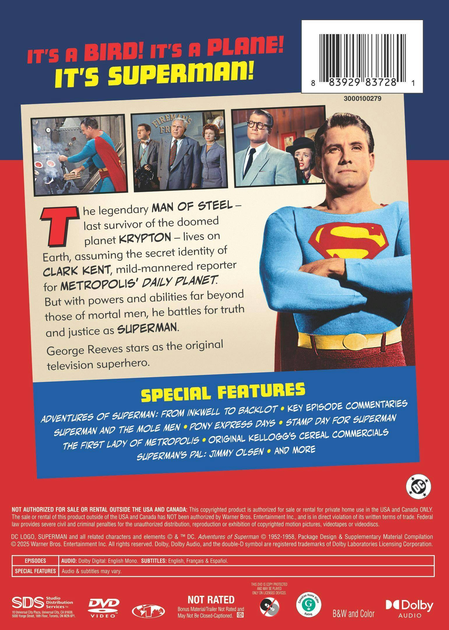 Back. Adventures of Superman: The Complete Series [DVD].
