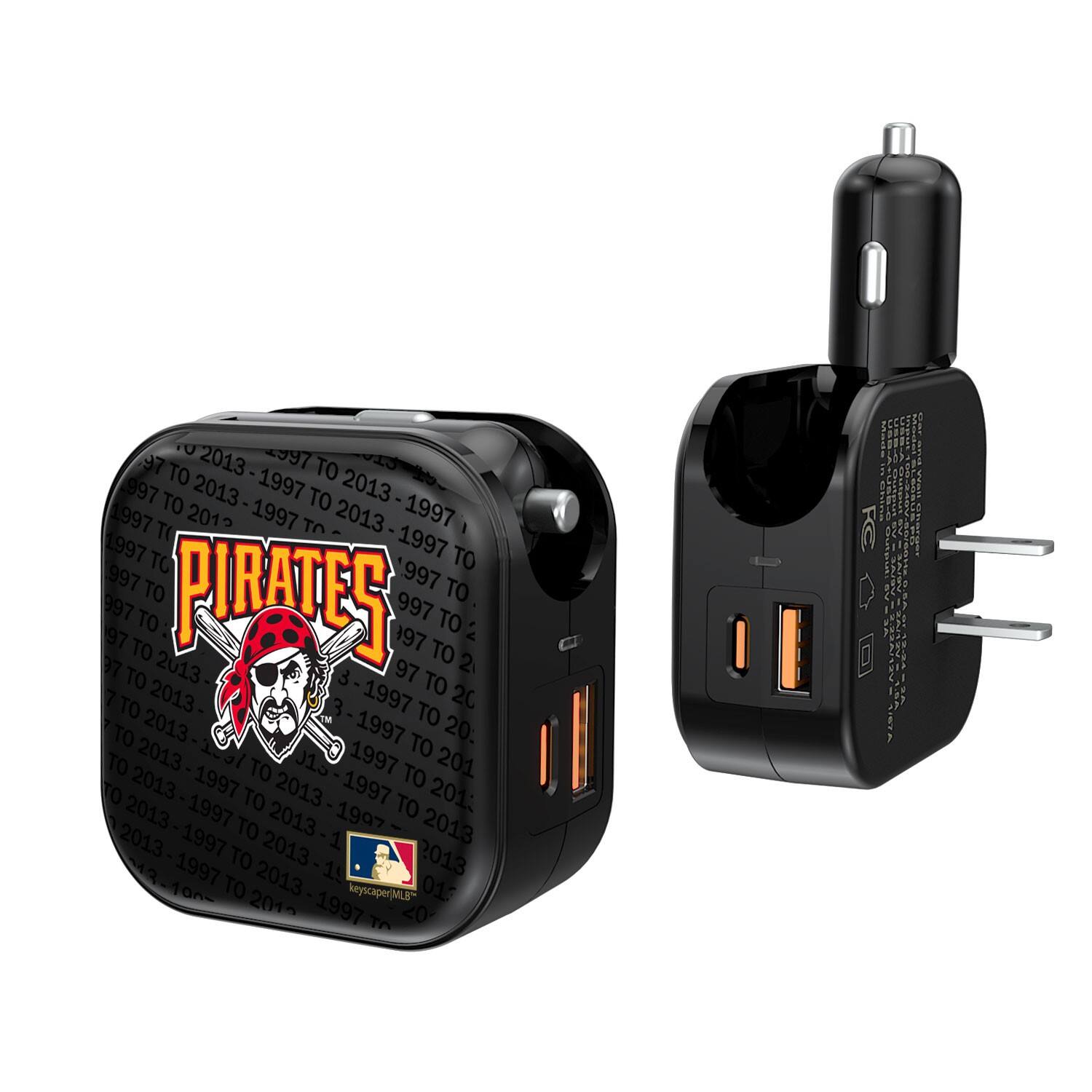 Keyscaper - Pittsburgh Pirates Team Dual Port USB Car & Home Charger - Multicolor price history on PriceWatchPro