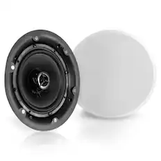 Front. Pyle - Pyle Ceiling and Wall Mount Speaker - Wireless - Black.