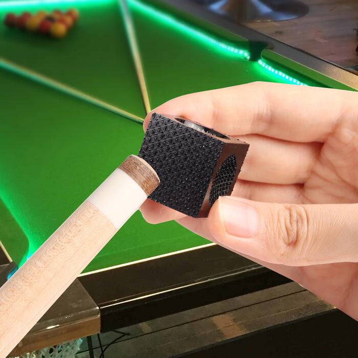 Alt View 2. GSE Games & Sports Expert - 5-in-1 Pool Cue Tip Tool Cube, Billiard Cue Tip Repair Tool Scuffer/Shaper/Aerator (Black) - Black.