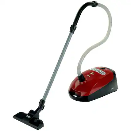 The text on the image reads "2 d daP 5, S95 - Minto." This text is likely a reference to the Minto brand and model of the vacuum cleaner. The numbers "2 d" and "5" might indicate the size or capacity of the vacuum, while "S95" could be a model number or a price.