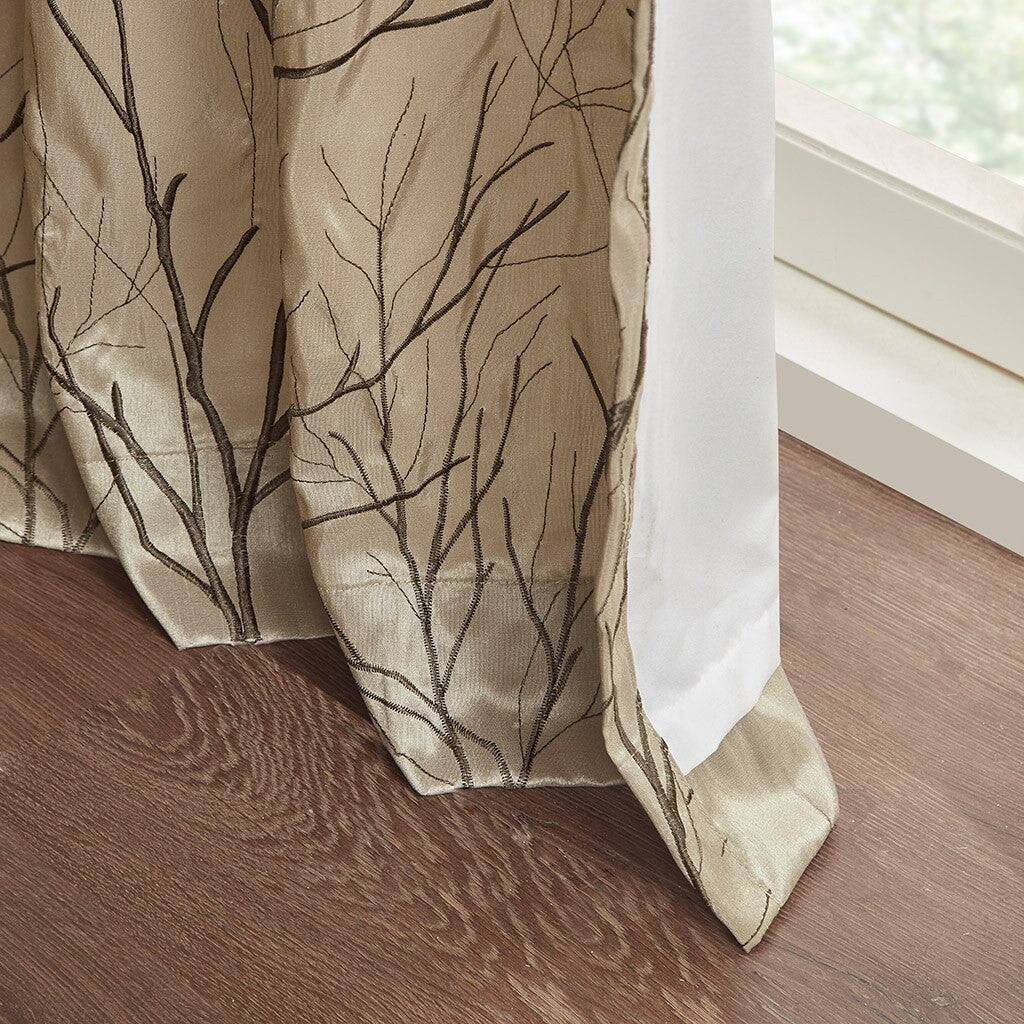 Alt View 2. BreeBe - Curtain Panel(Only 1 Pc Panel) - Brown.