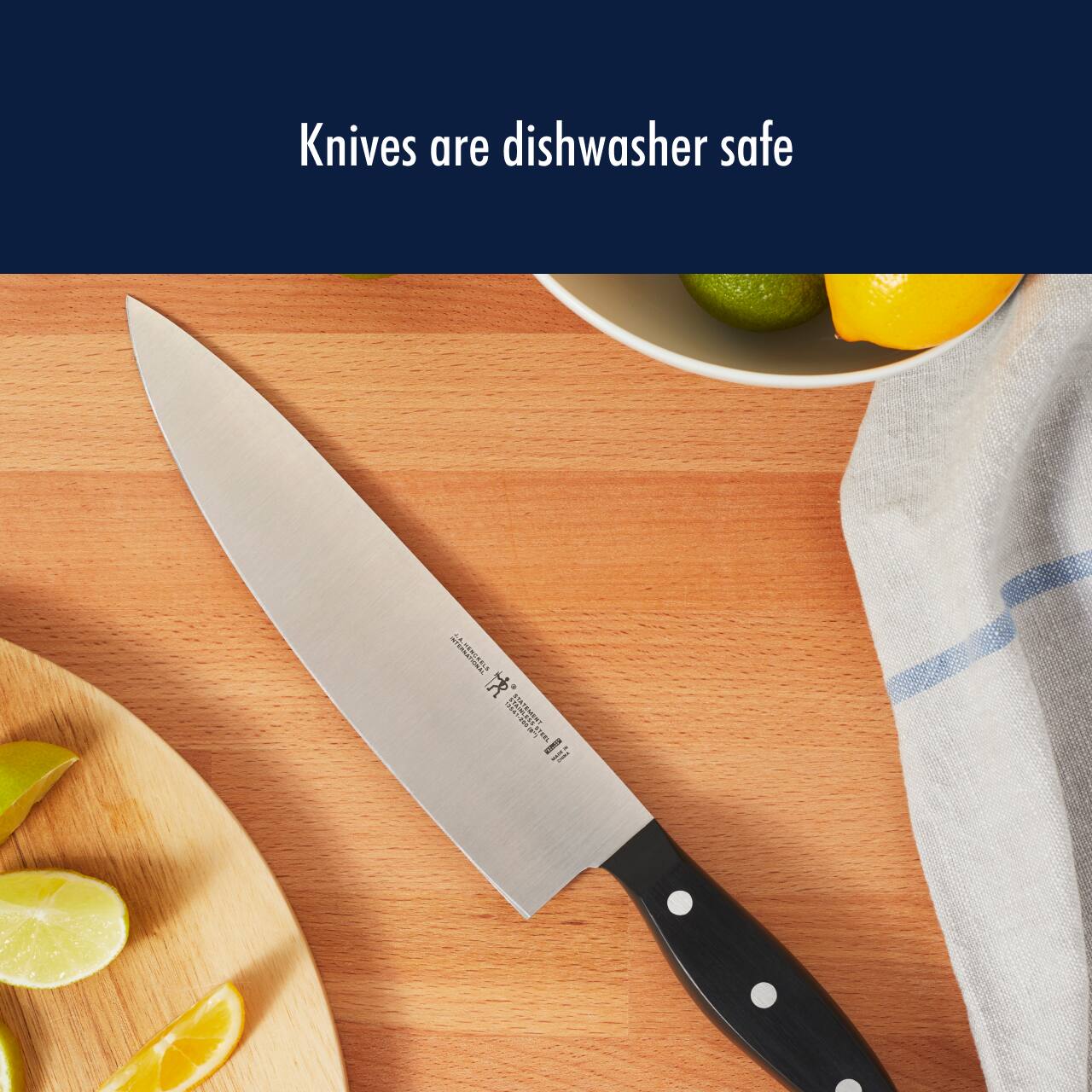 Knives are dishwasher safe