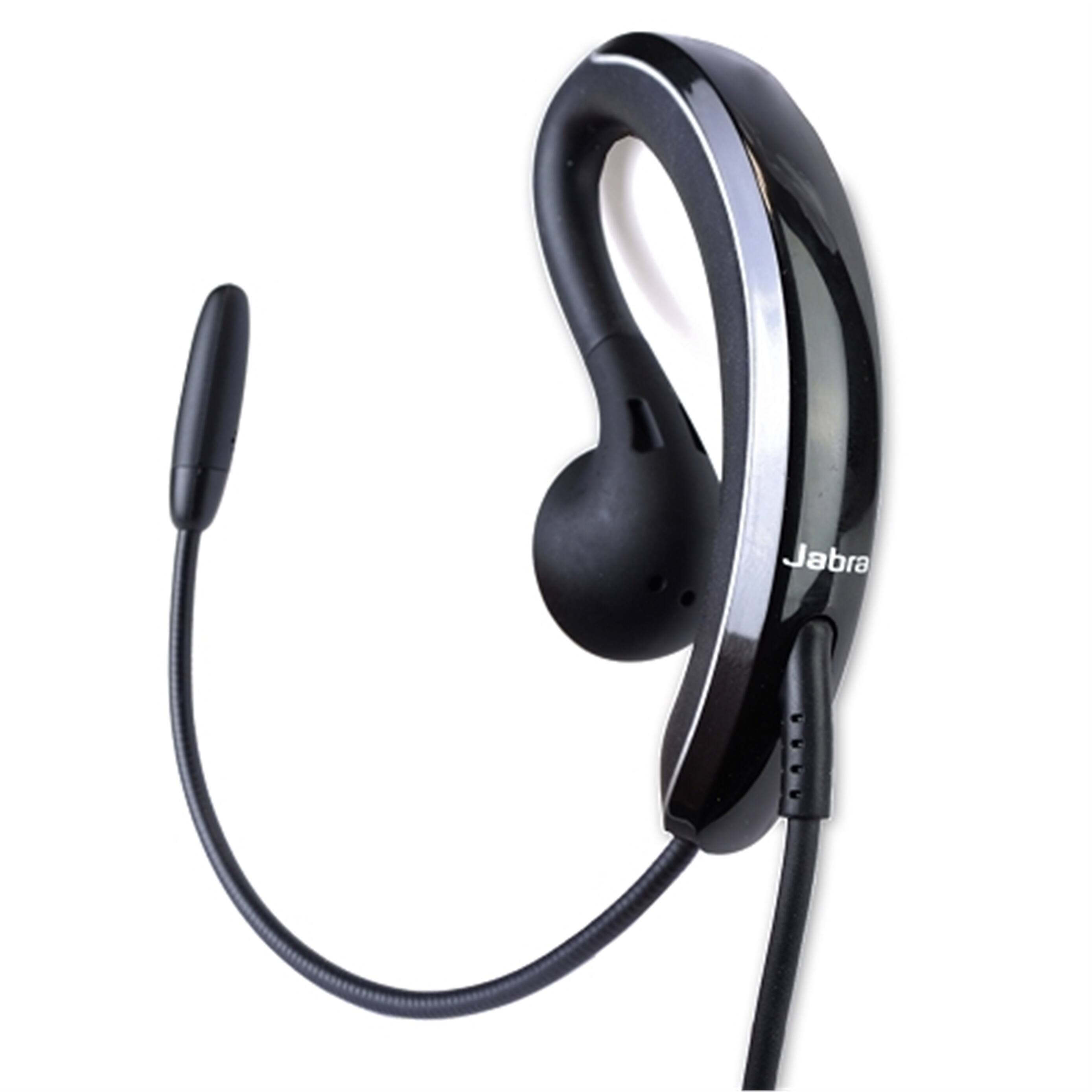 Front. Jabra - UC Voice 250 MS Wired Headset - Black.