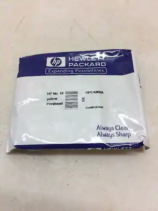 HEWLETT PACKARD
Expanding Possibilities
HP No. 10
yellow
Printhead
HPC4803A
EK
Ca 0007261635
Always Clear
Always Sharp