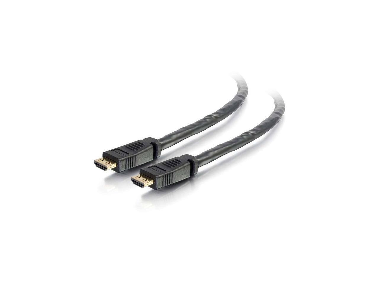 Alt View 4. Cables to Go - C2G 42529 4K HDMI Cable (60Hz), Gripping, CL2P, TAA, Black (25ft).