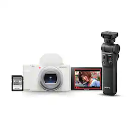 Sony - ZV-1 II Vlog Camera for Content Creators and Vloggers with Shooting Grip - Black