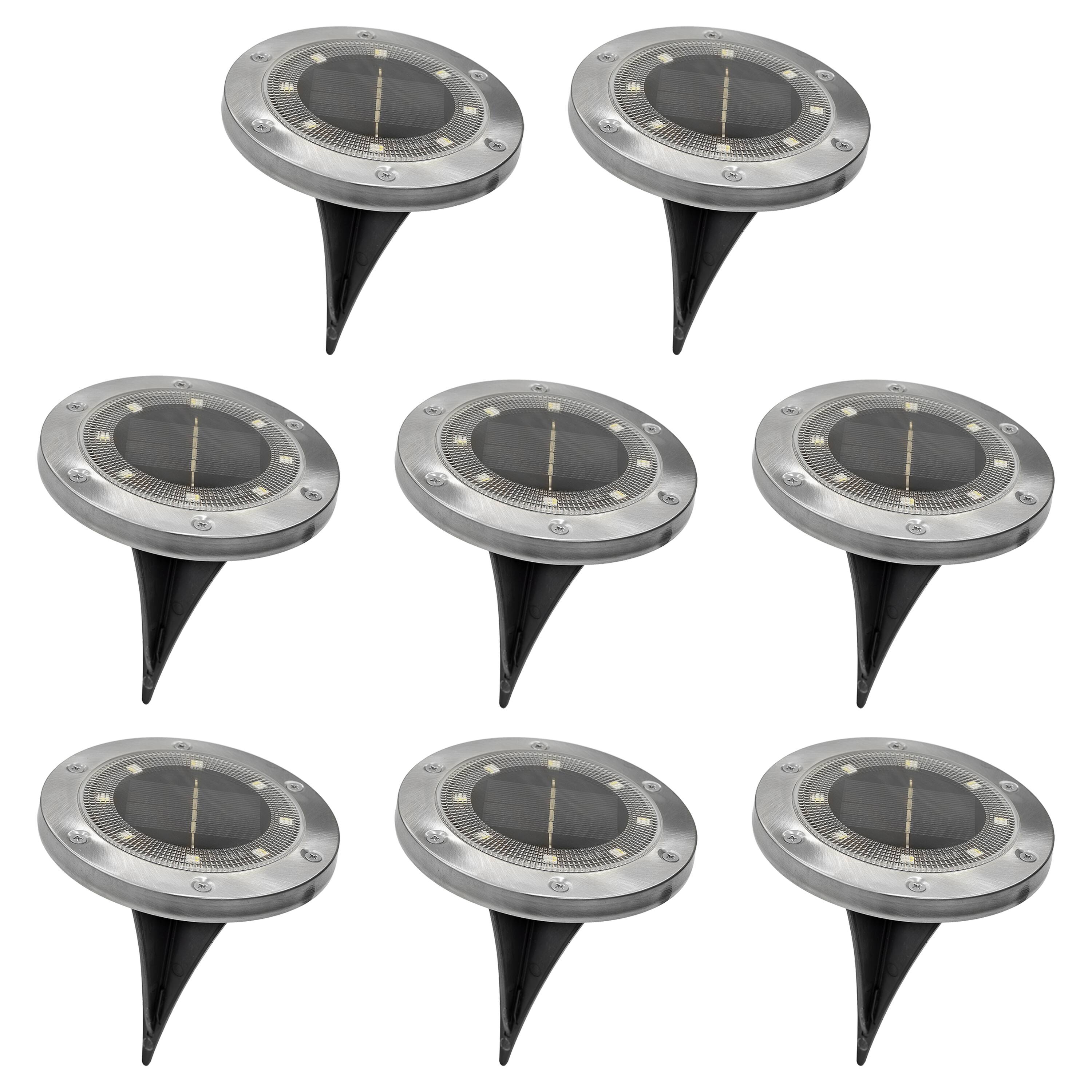 Front. Bliss - Solar Powered LED Pathway Lights w/ Remote - stainless steel.