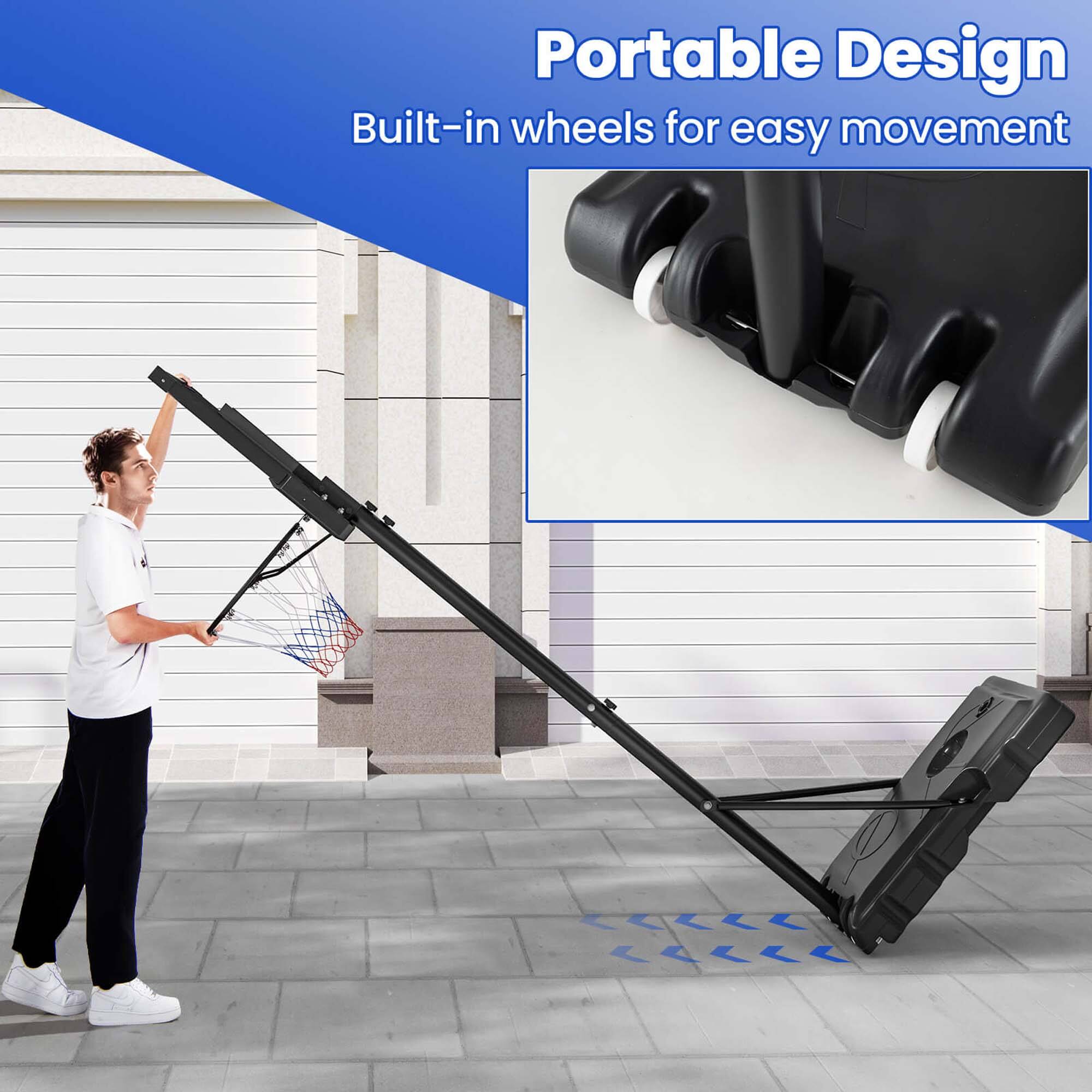 Portable Design  
Built-in wheels for easy movement