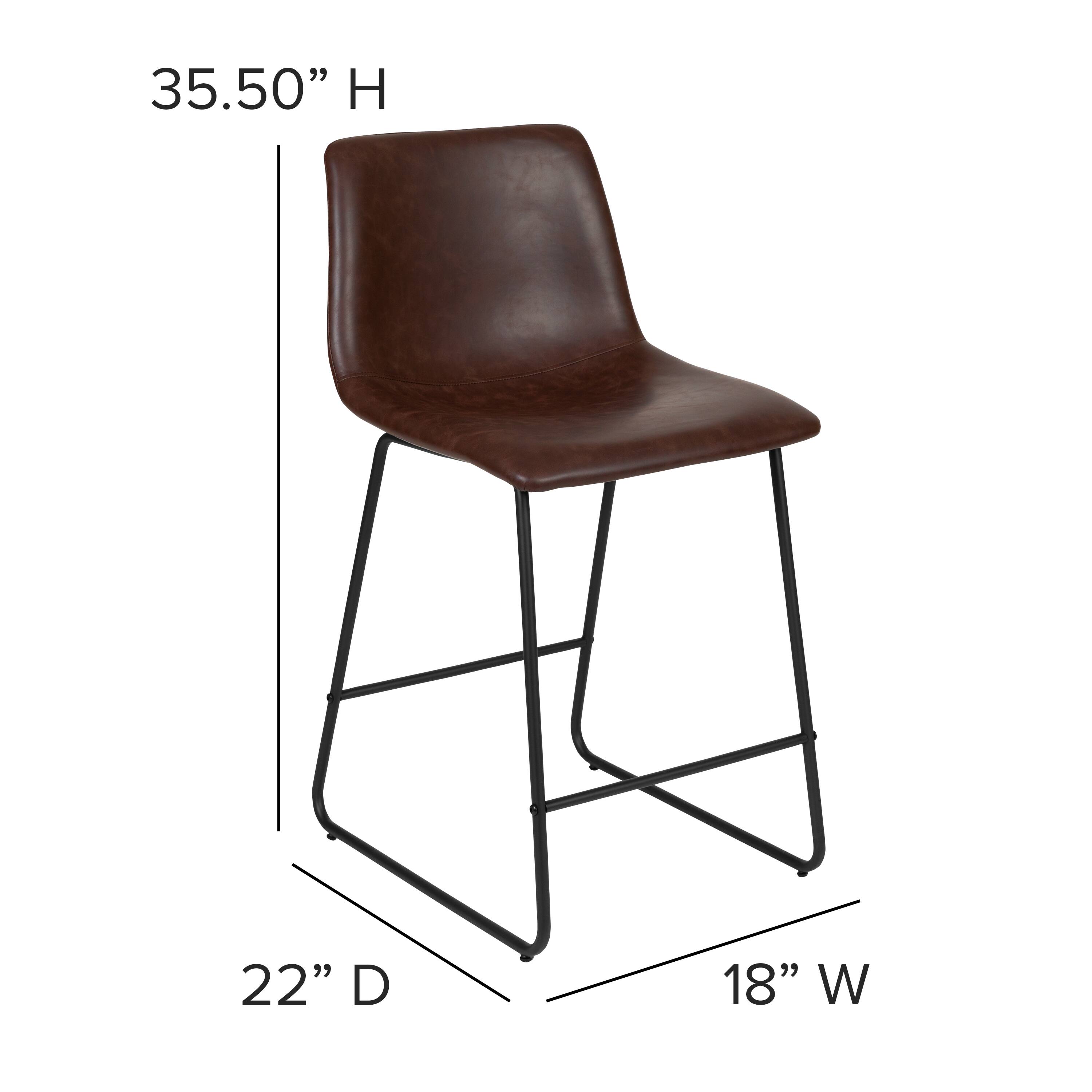 35.50" H  
22" D  
18" W