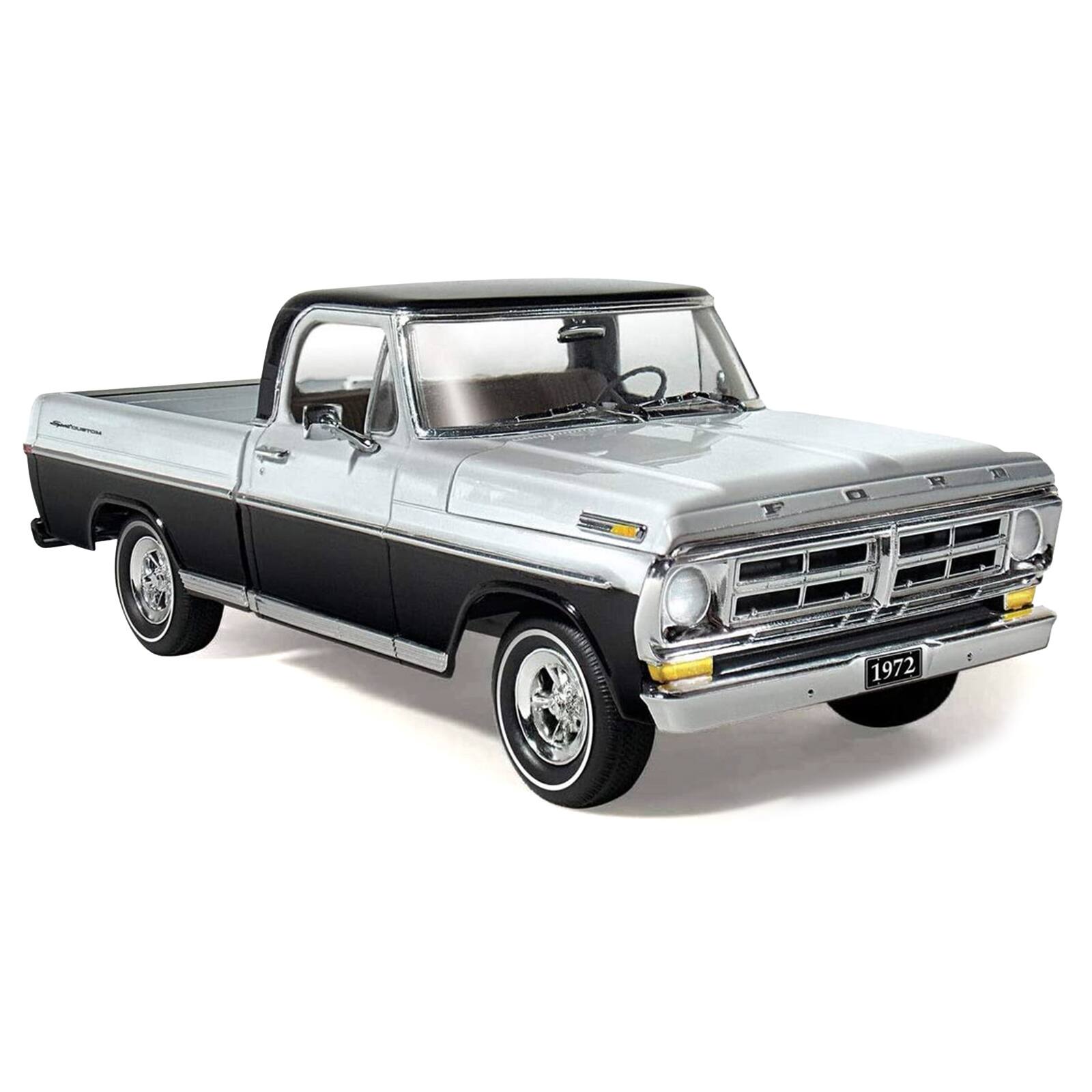 Moebius Models Skill 3 Model Kit 1972 Ford Sport Custom Pickup Truck 1/ ...