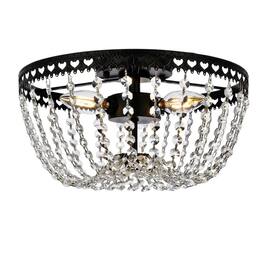 Elegant Lighting - Kylie 12 inch flush mount in - Black