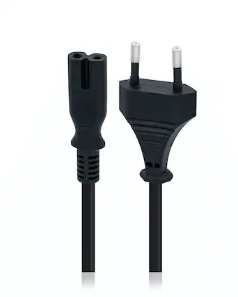 Front. MobileSentrix - AC Power Cable Cord (European Version) Replacement Compatible For Xbox & PlayStation Consoles.