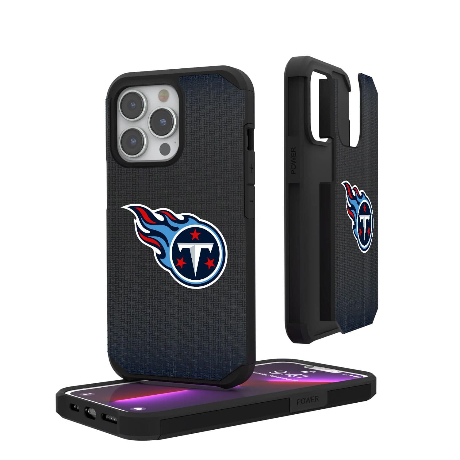 Keyscaper - NFL - Tennessee Titans Linen Logo iPhone Rugged Case - 16 Pro - Black price history on PriceWatchPro