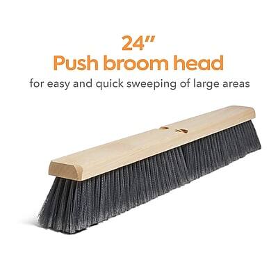 24" Push broom head  
for easy and quick sweeping of large areas