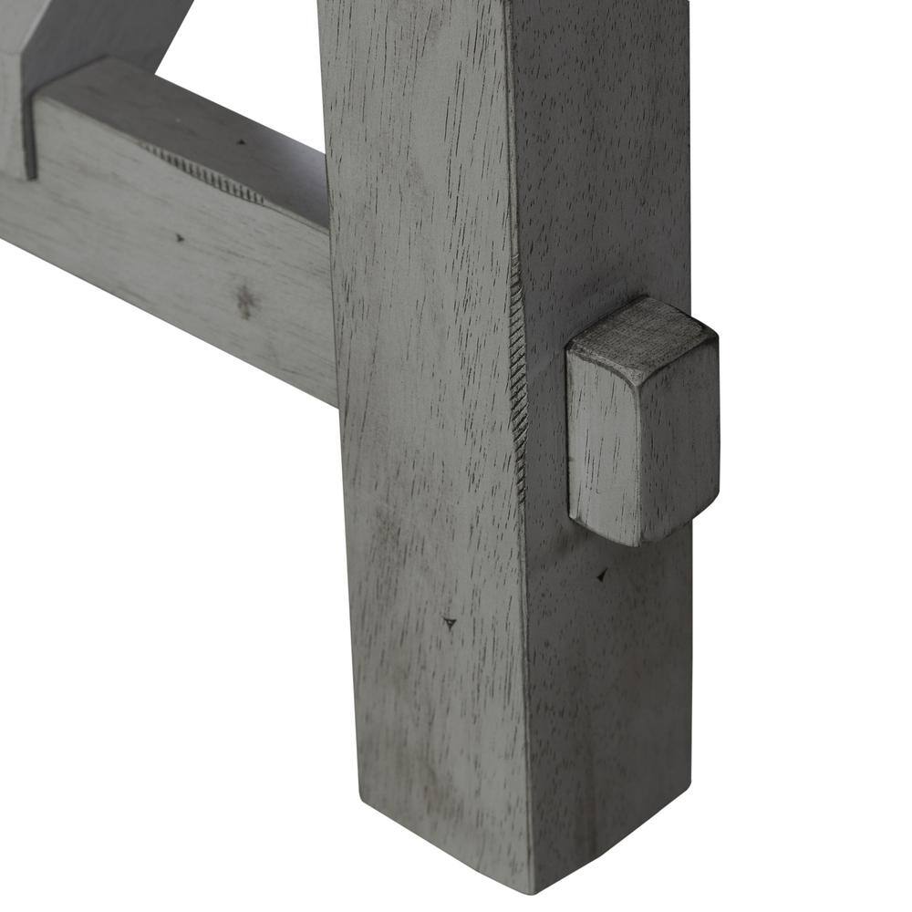 Alt View 2. Liberty Furniture Industries - Dining Bench Transitional Grey in Smokey Grey Finish w/ Carbon Grey Tops - Grey.