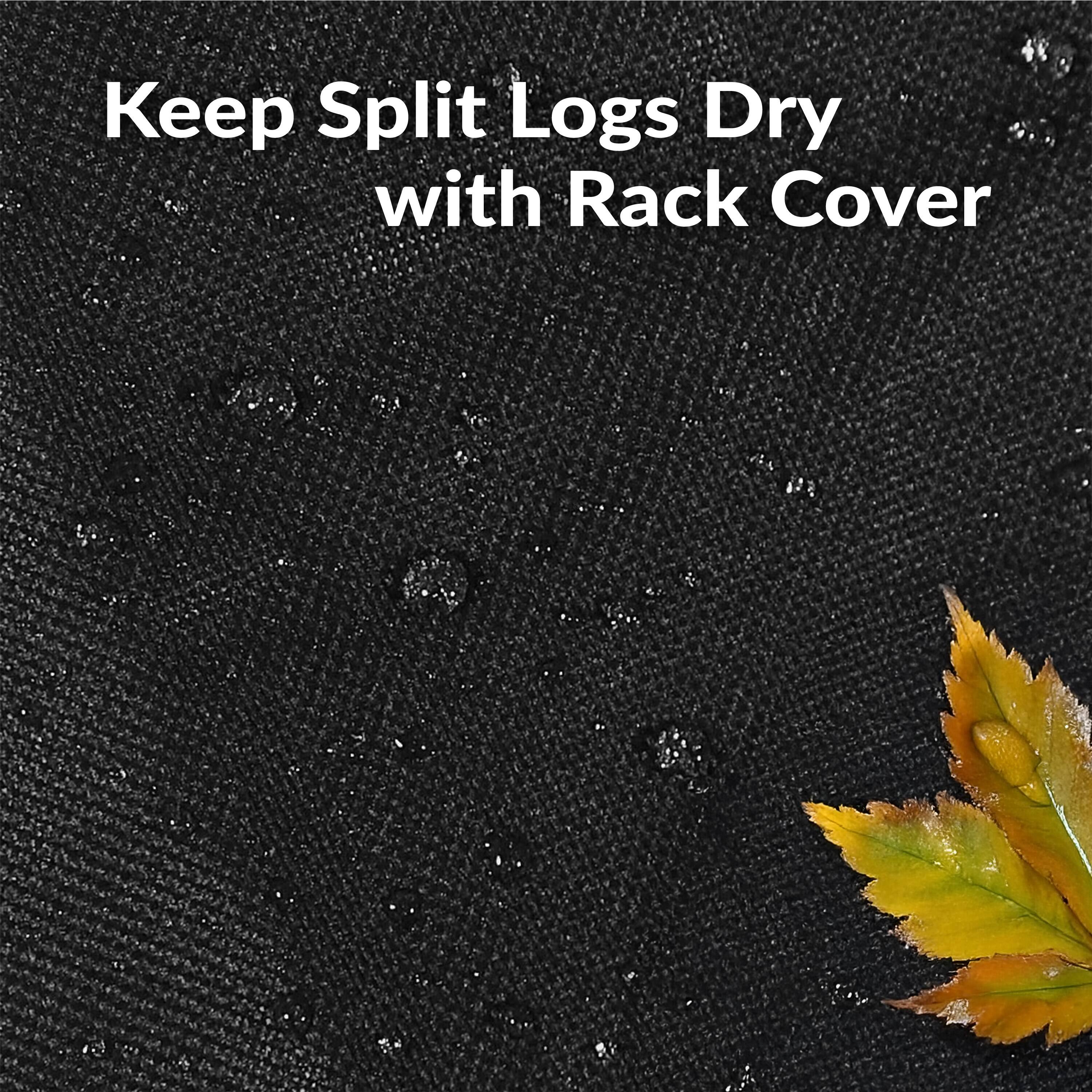 Keep Split Logs Dry with Rack Cover