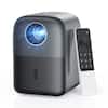Front. Groview - Mini Projector: fully sealed, low noise, 75% zoom, Bluetooth, HDMI/USB ports for phones, laptops, TV sticks..