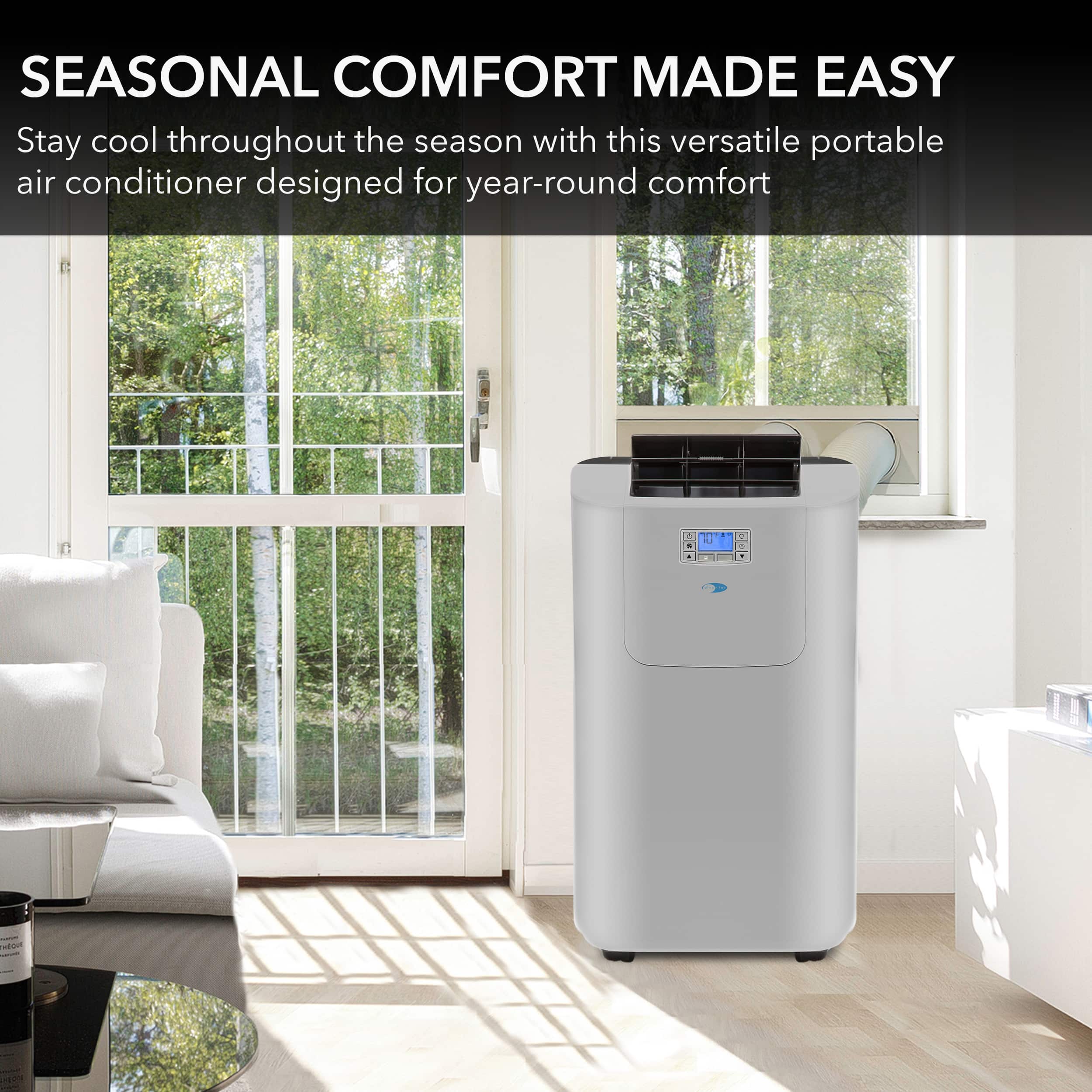 Alt View 11. Whynter - 400 Sq. Ft. Portable Air Conditioner - Silver.
