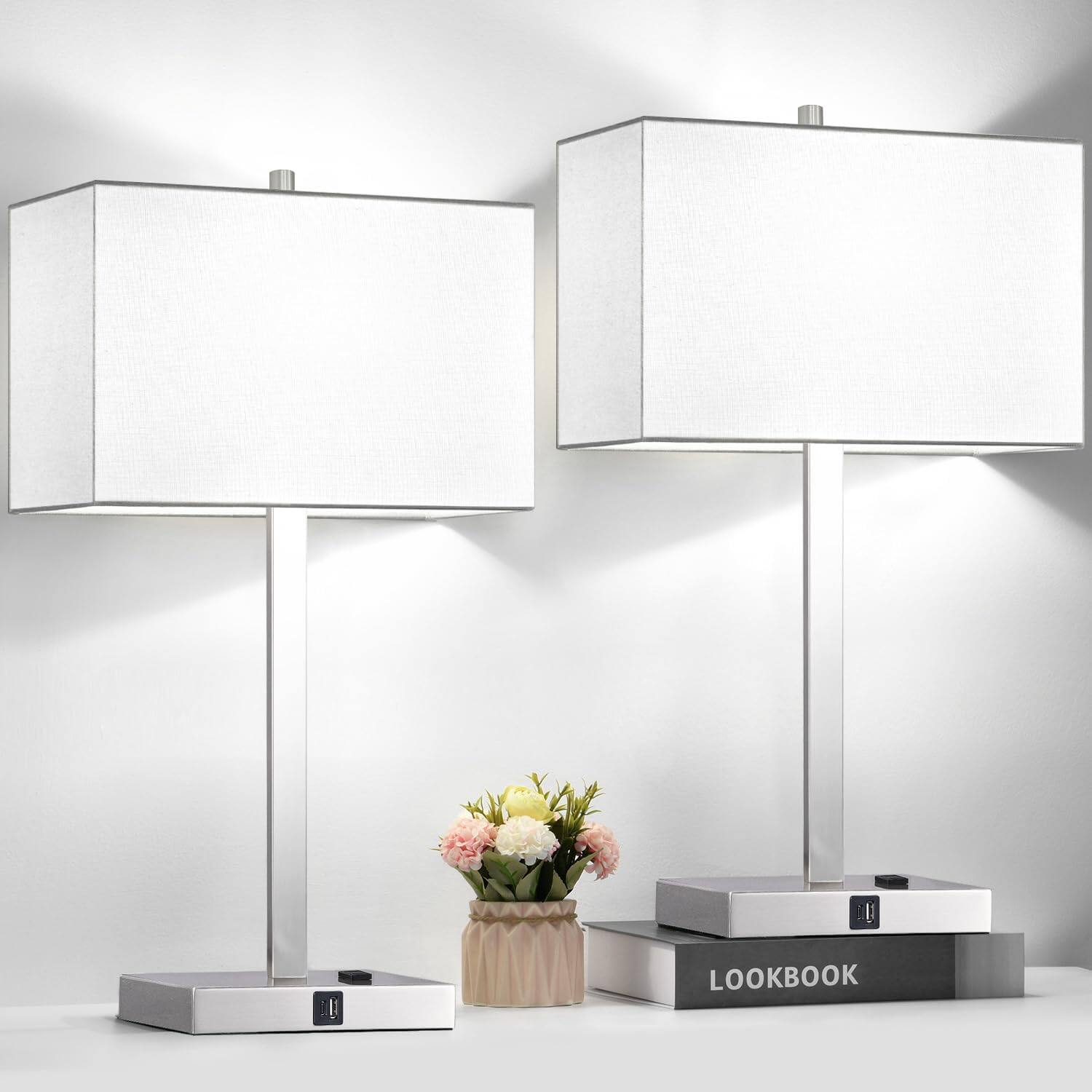 White Linen Brushed Nickel(Base)-5000K