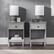Alt View 11. Walker Edison - Modern 2-Piece 1-Drawer Nightstand Set - Grey.