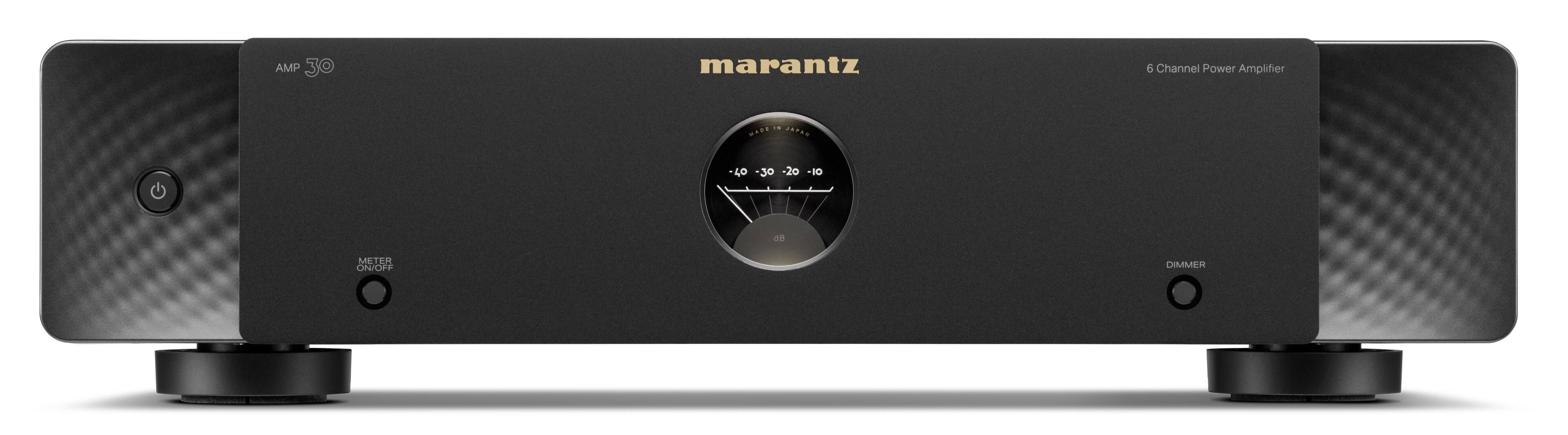 AMP 30 marantz  
6 Channel Power Amplifier  
MADE IN JAPAN  
-40 -30 -20 -10  
METER ON/OFF  
DIMMER