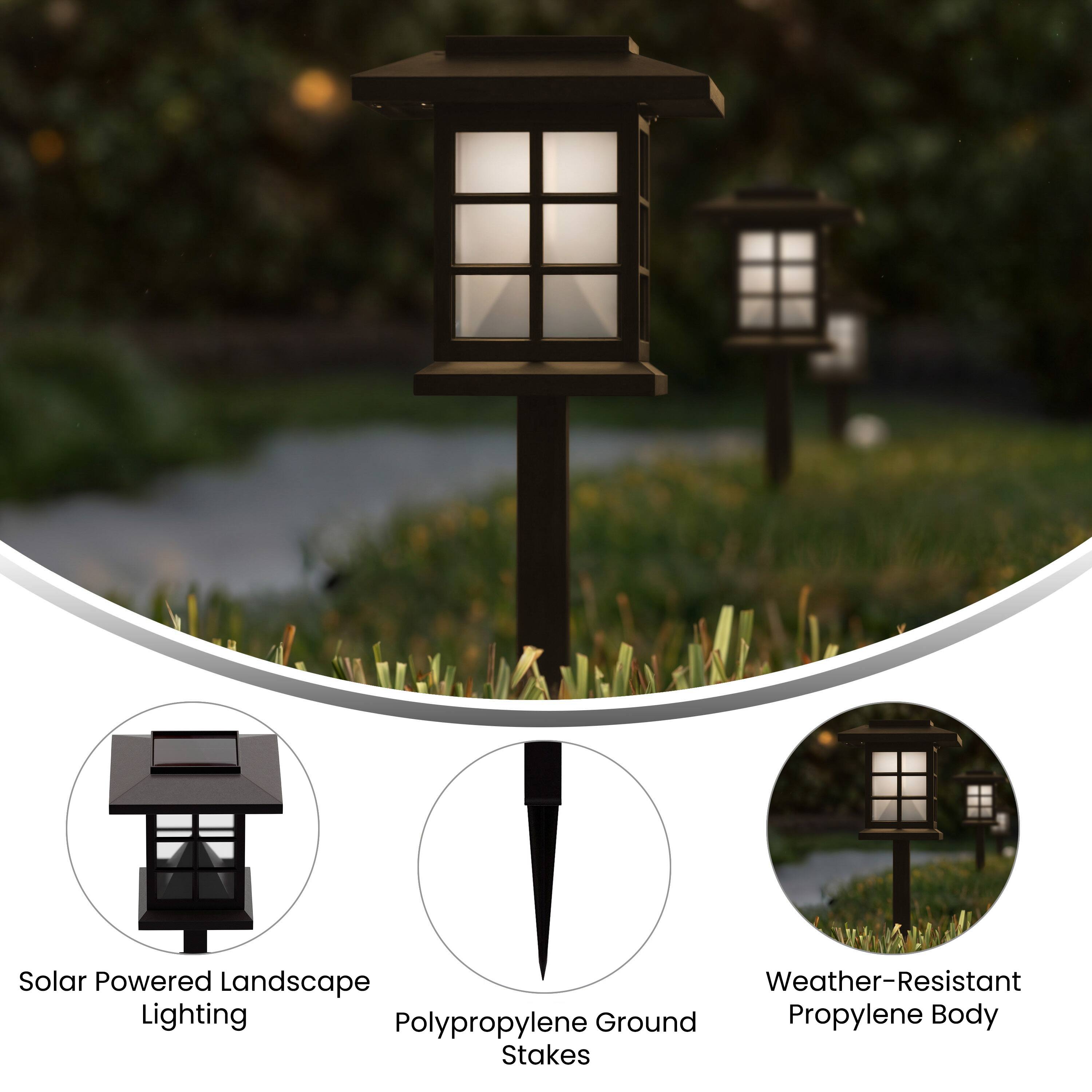 Solar Powered Landscape Weather-Resistant Lighting  
Polypropylene Ground Stakes