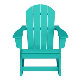 WestinTrends - Malibu Outdoor / Patio Poly Adirondack rocking chair - Turquoise