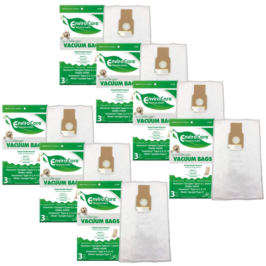 EnviroCare - 21 Pack Electric Vac 50688 5069 50690 HEPA Allergen Upright Vacuum Cleaner Bag Whispertone, Progressive,