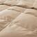 Left. Peace Nest - Peace Nest Luxurious Hotel Feather and Down Fiber Comforter, All Season Duvet Insert, Tan, Full/Queen - Tan.