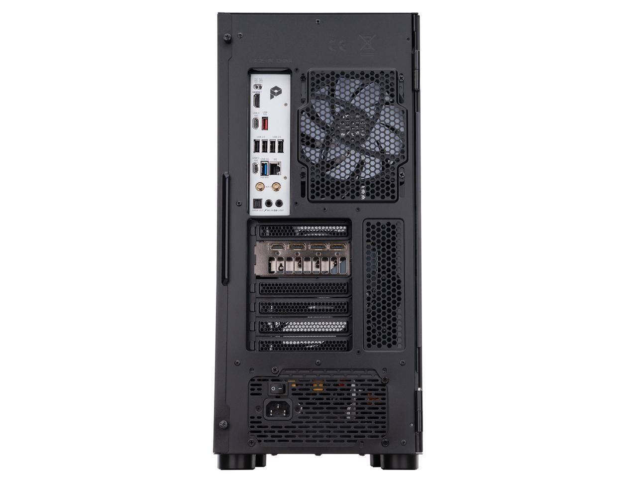 Alt View 5. ADVANCED BATTLESTATIONS - ABS Eurus Ruby Gaming PC - Windows 11 - AMD Ryzen 7 7800X3D - GeForce RTX 5070 - 32GB DDR5 - 2TB - BLACK.