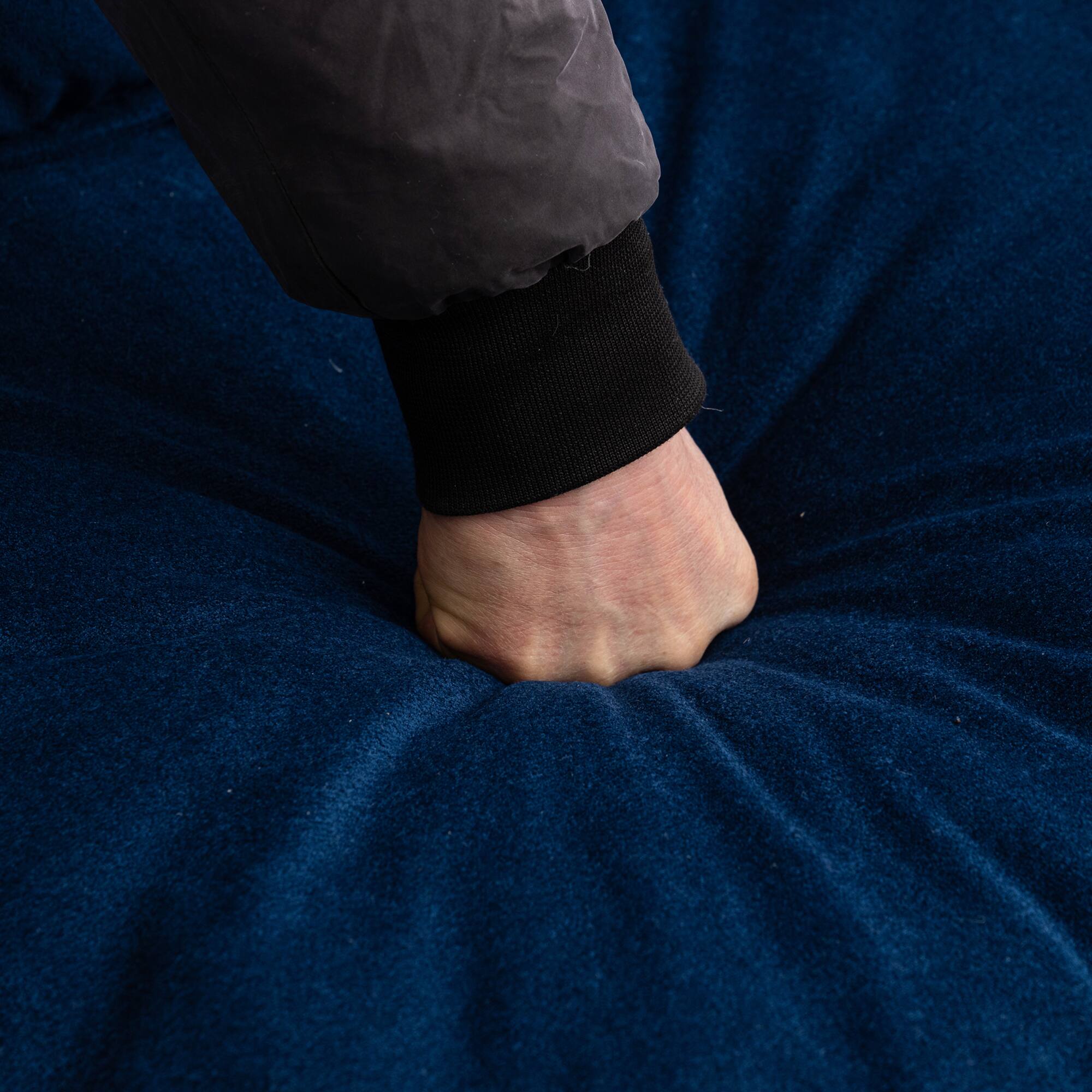 Alt View 2. GOODSILO - Convertible L-Shaped Combination Sofa with Storage Footstools for Living Room, Bedroom, or Office Spaces - Blue.