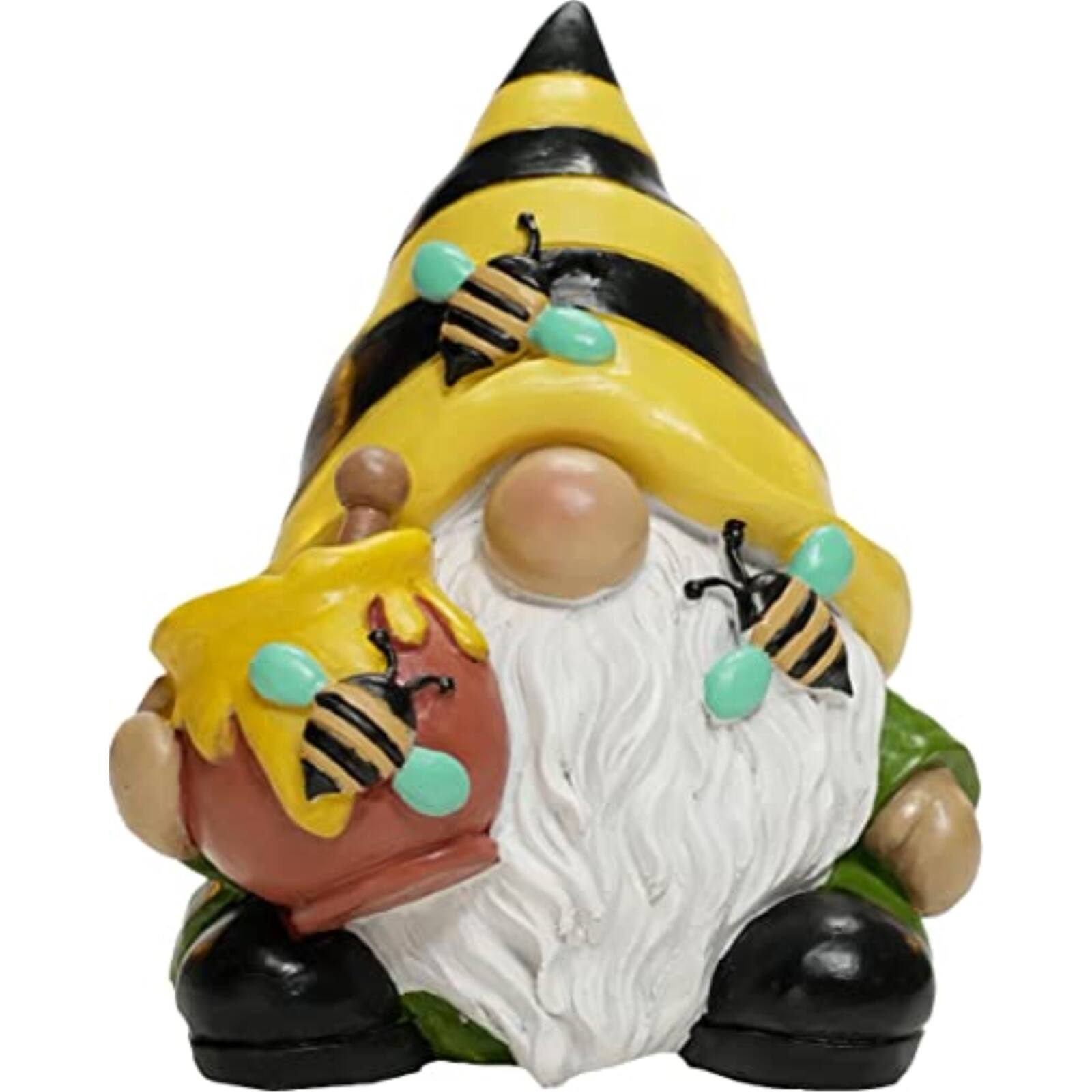 Front. Spoontiques - Spoontiques Bee Gnome Decorative Garden Statue Indoor or Outdoor Use Patio Garden Accessory 7.5 inch.