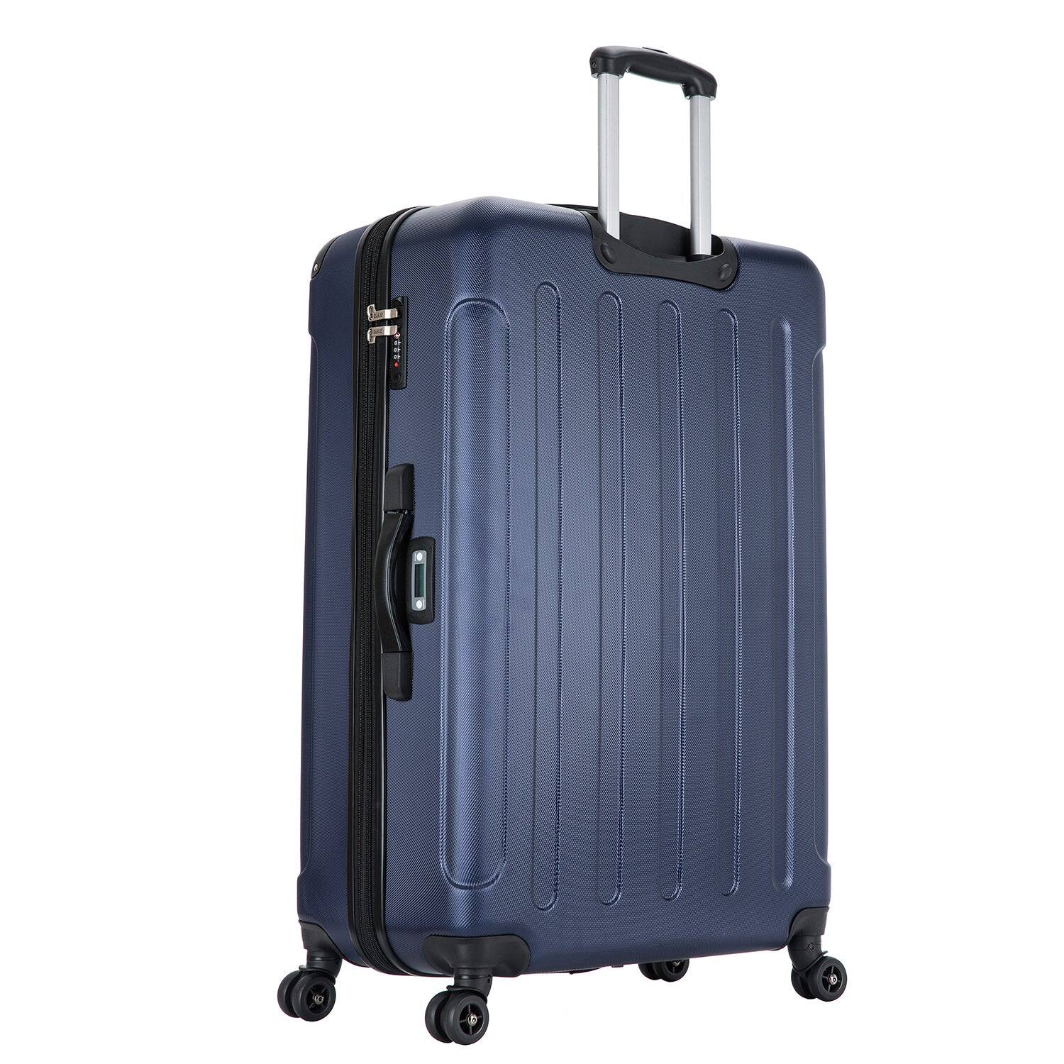 Alt View 1. DUKAP - Intely Smart Hardside 3 Piece Luggage Set 20"/28"/32" + USB Port + integrated weight scale - BLUE.