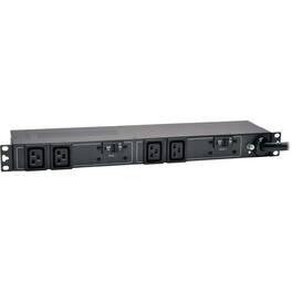 Tripp Lite - by Eaton PDU 5.8kW Single-Phase 200-240V Basic PDU 4 C19 Outlets NEMA L6-30P Input 12 ft. (3.66 m) Cord 1U - Black
