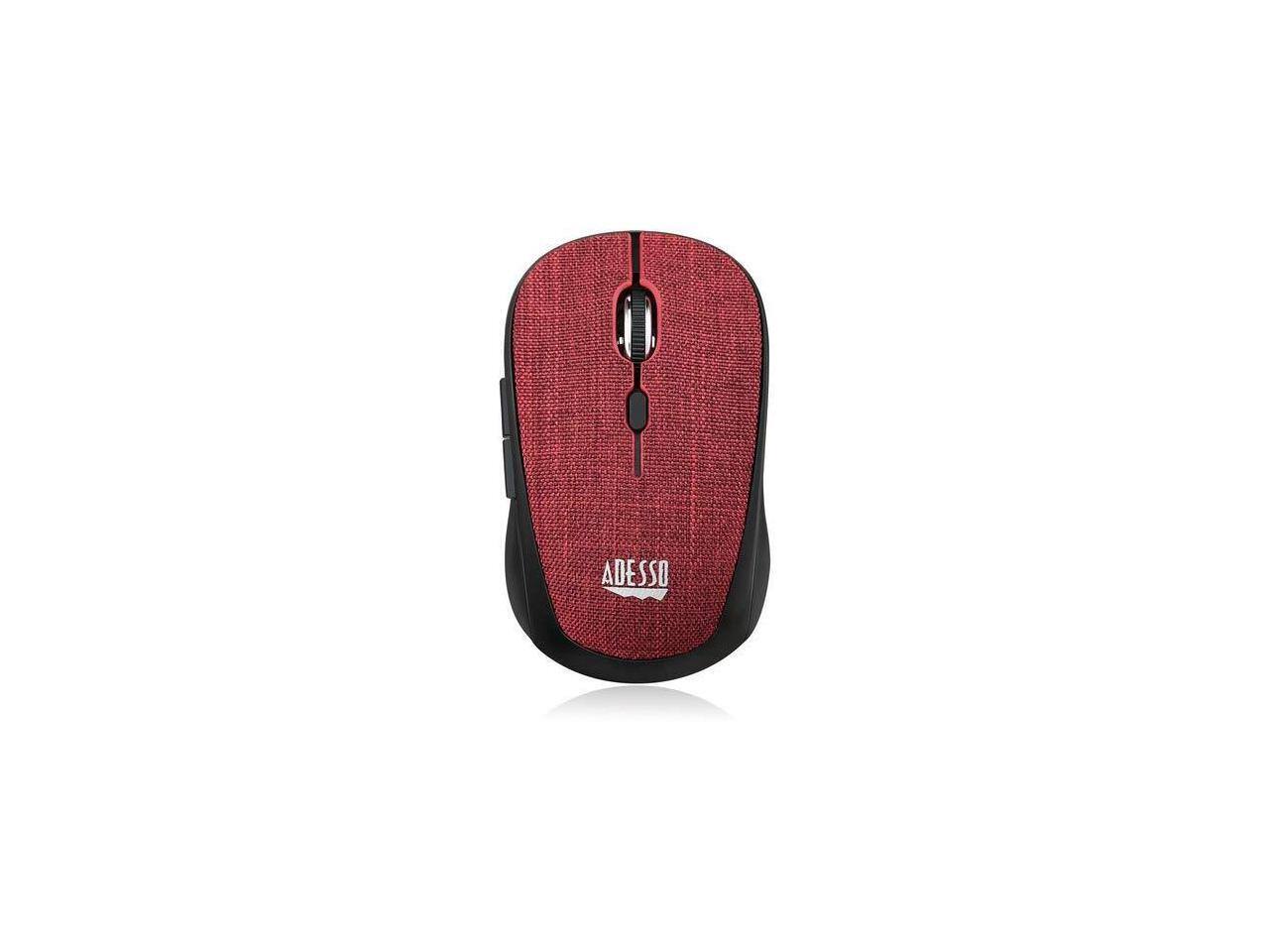 Alt View 7. Adesso - Adesso iMouse S80R Mini Wireless 5-Button Fabic Mouse Red - Red.