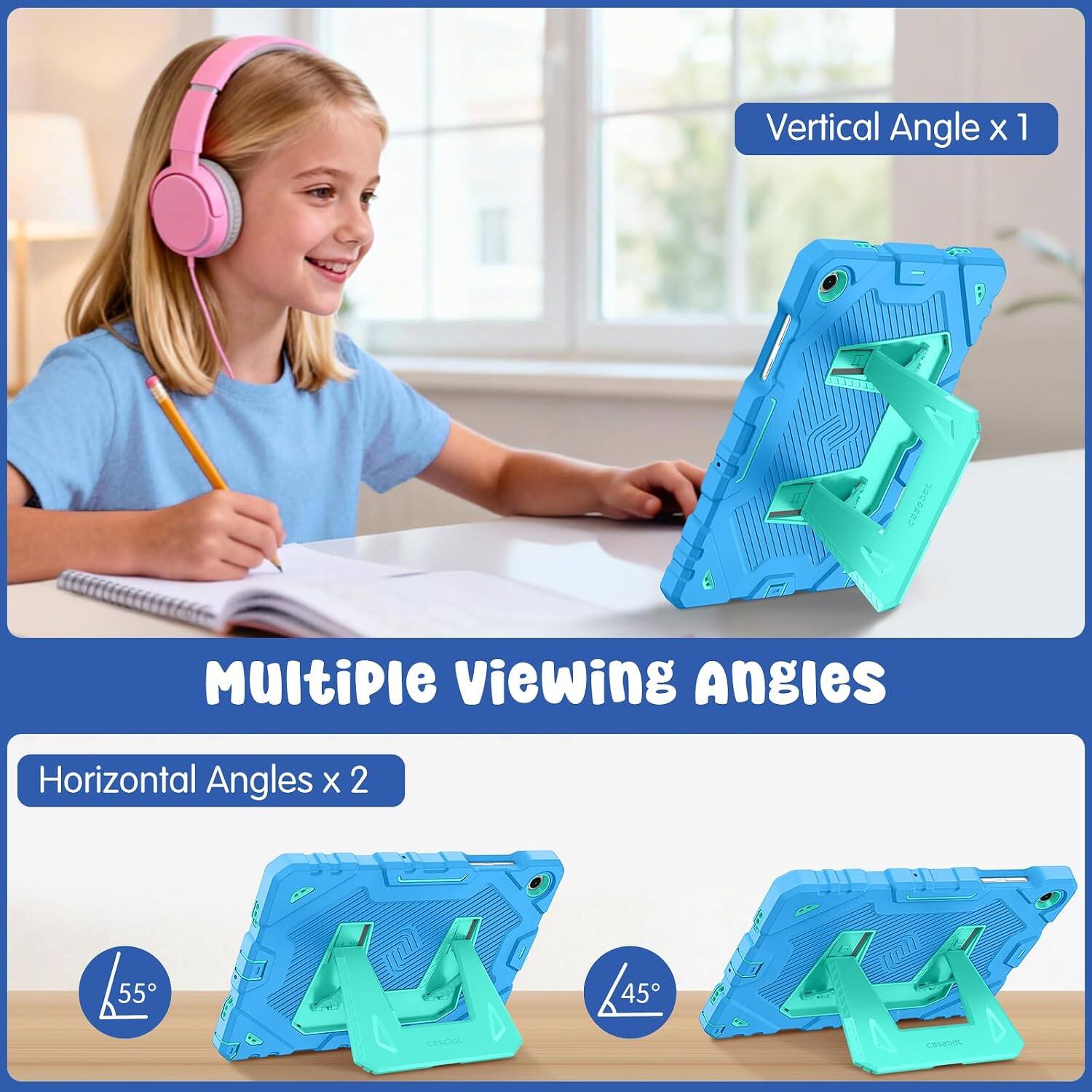 Vertical Angle x 1  
Multiple Viewing Angles  
Horizontal Angles x 2  
55°  
45°