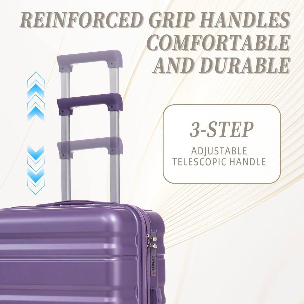 REINFORCED GRIP HANDLES  
COMFORTABLE AND DURABLE  

3-STEP  
ADJUSTABLE TELESCOPIC HANDLE