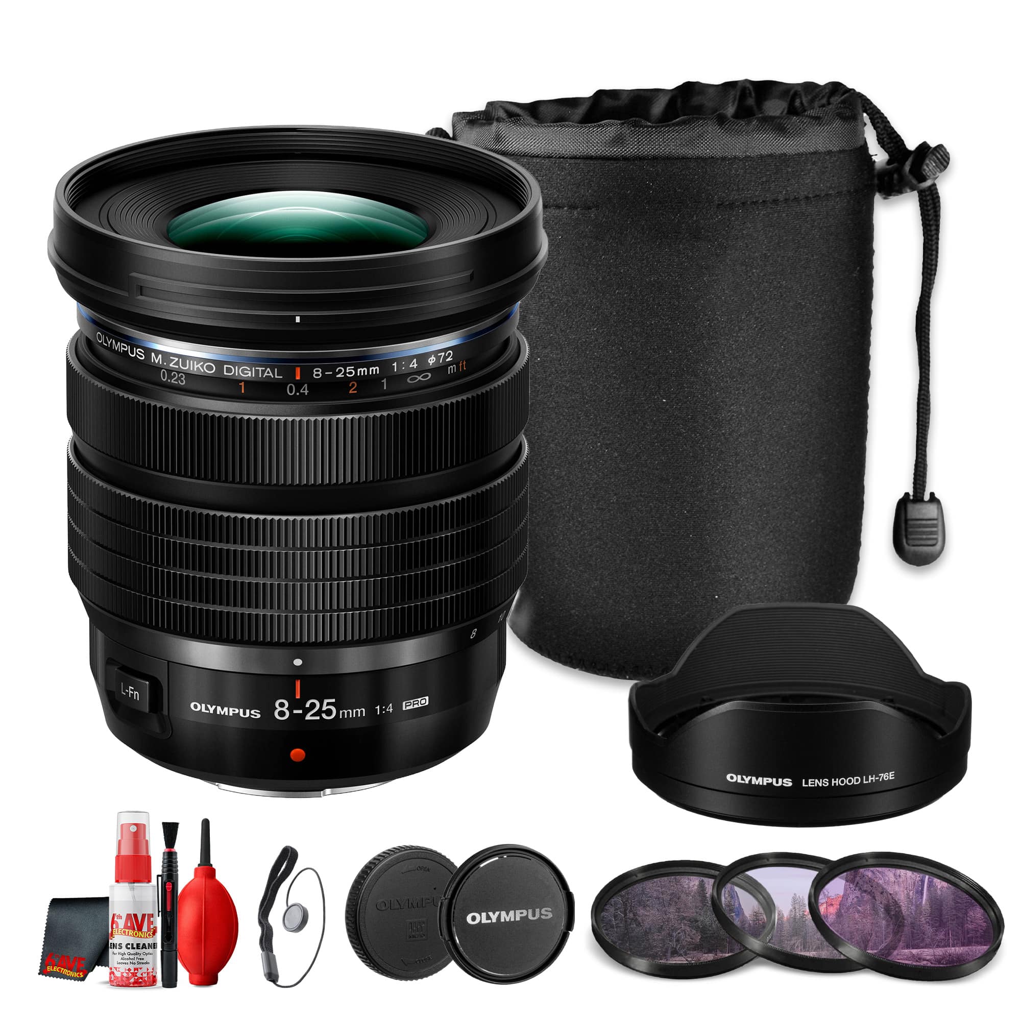 OM System - Olympus M.Zuiko Digital ED 8-25mm f/4 PRO Ultra Wide Angle Zoom Lens(Bundle) - Black price history on PriceWatchPro