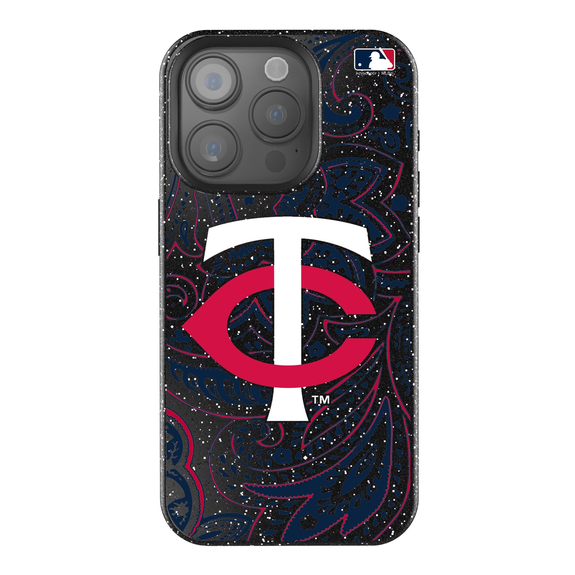 Keyscaper MLB Minnesota Twins Paisley Bling iPhone Case 16 Pro