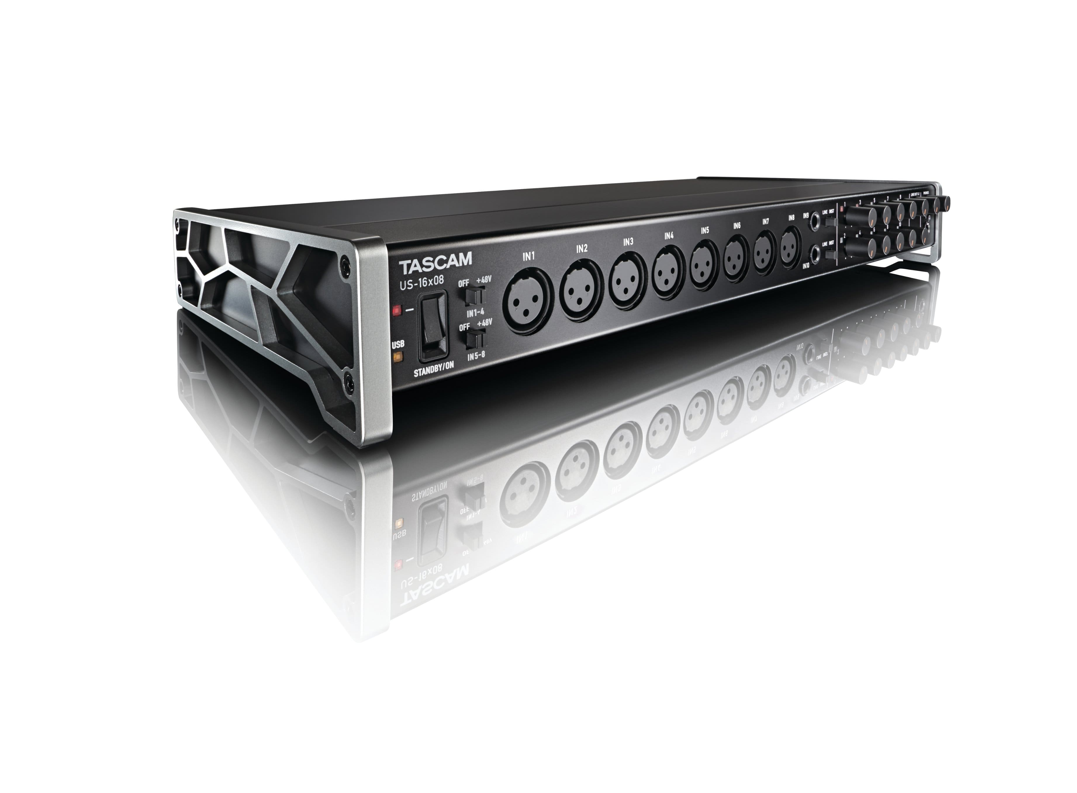 TASCAM - 16-IN/8-OUT USB Audio/MIDI Interface